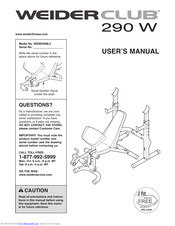 Weider Club 290 W Bench Manual