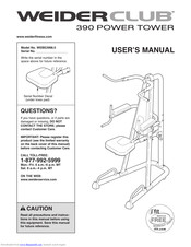 Weider Club 390 Power Tower Bench Manual
