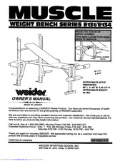Weider E134 Owner's Manual