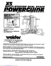 Weider X5powerguide Home Gym Manual