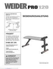 Weider WEEVBE7023 Bedienungsanleitung