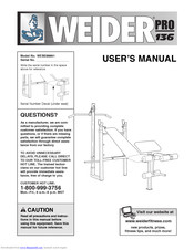 Weider Pro 136 Bench Manual