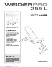 Weider Pro 255 L Bench Manual