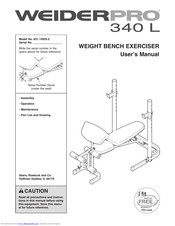 Weider Pro 340 L Bench User Manual