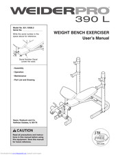 WeiderPro 390 L Manual