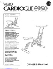 Weslo Cardioglide 950 Manual