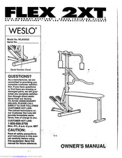 Weslo WL800520 Owner's Manual