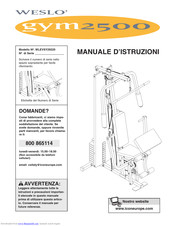 Weslo Gym 2500 Manuale D'istruzioni