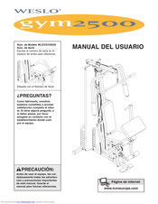 Weslo Gym 2500 Manual Del Usuario