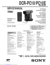 Sony Handycam DCR-PC10E Service Manual