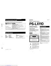 Sony PS-LX110 Operating Instructions