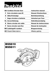 Makita BSS611 Instruction Manual