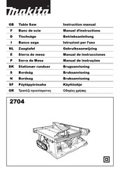 Makita 2704 Instruction Manual