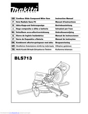 Makita BLS713 Instruction Manual