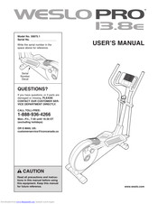 Weslo 30875.1 Manual