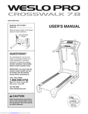 Weslo 2025 pro treadmill