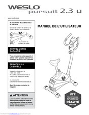 Weslo WLCCEX31213.0 Manuel De L’utillsateur Manual
