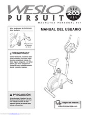 Weslo Pursuit 203 Manual Del Usuario
