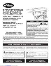 Ariens AR907511 Operator's Manual