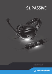 Sennheiser S1 PASSIVE Instruction Manual