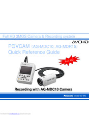 Panasonic POVCAM AG-MDC10 Quick Reference Manual