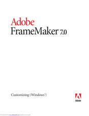 Adobe FrameMaker 7.0 User Manual