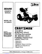 Craftsman 917.255572 Owner's Manual