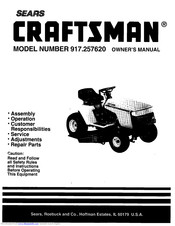 Craftsman 917.257620 Owner's Manual