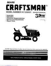 Craftsman 917.252551 Owner's Manual