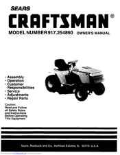 Craftsman 917.254860 Owner's Manual