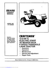 Sears Craftsman 917.254920 Owner's Manual