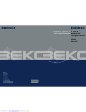 Beko ZA635F Manual