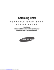 Samsung T-Mobile t249 User Manual