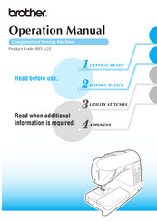 Brother 885-U22 Operation Manual
