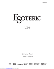 Esoteric Esoteric UZ-1 Owner's Manual