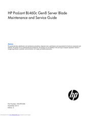 HP 656395-006 Maintenance And Service Manual