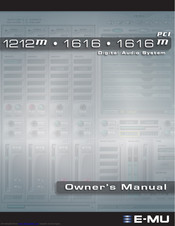 E-Mu 1616M Owner's Manual