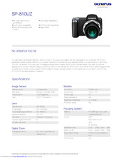 Olympus SP-810UZ Specifications