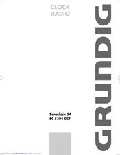 Grundig Sonoclock 54 SC 5304 DCF User Manual