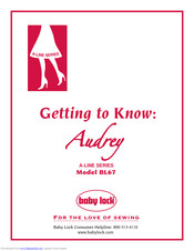 Baby Lock Audrey BL67 Manual