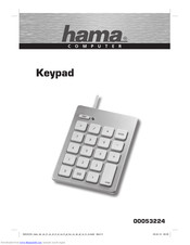 Hama Keypad Operating	 Instruction