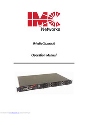 IMC Networks iMediaChassis/6 Operation Manual