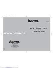 Hama USB 2.0 IEEE 1394a Operation Instructions