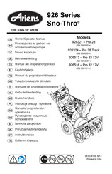 Ariens Sno-Thro 926516 Manual