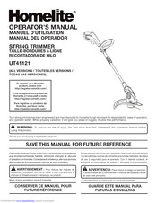 Homelite UT41121 Operator's Manual