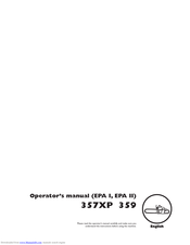 Husqvarna 359 Operation Manual