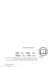 Husqvarna 450 e-series Operator's Manual