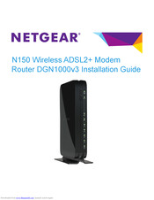Netgear DGN1000v3 Installation Manual