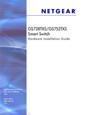 Netgear Smart Switch GS752TXS Hardware Installation Manual
