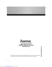 Hama 90780 Operating Instructions Manual